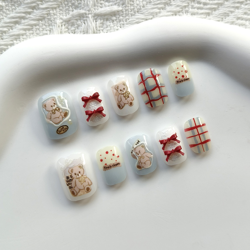 10Pcs Korean Style Cute Bear a - مراجعة Art Craft Handmade وسعره