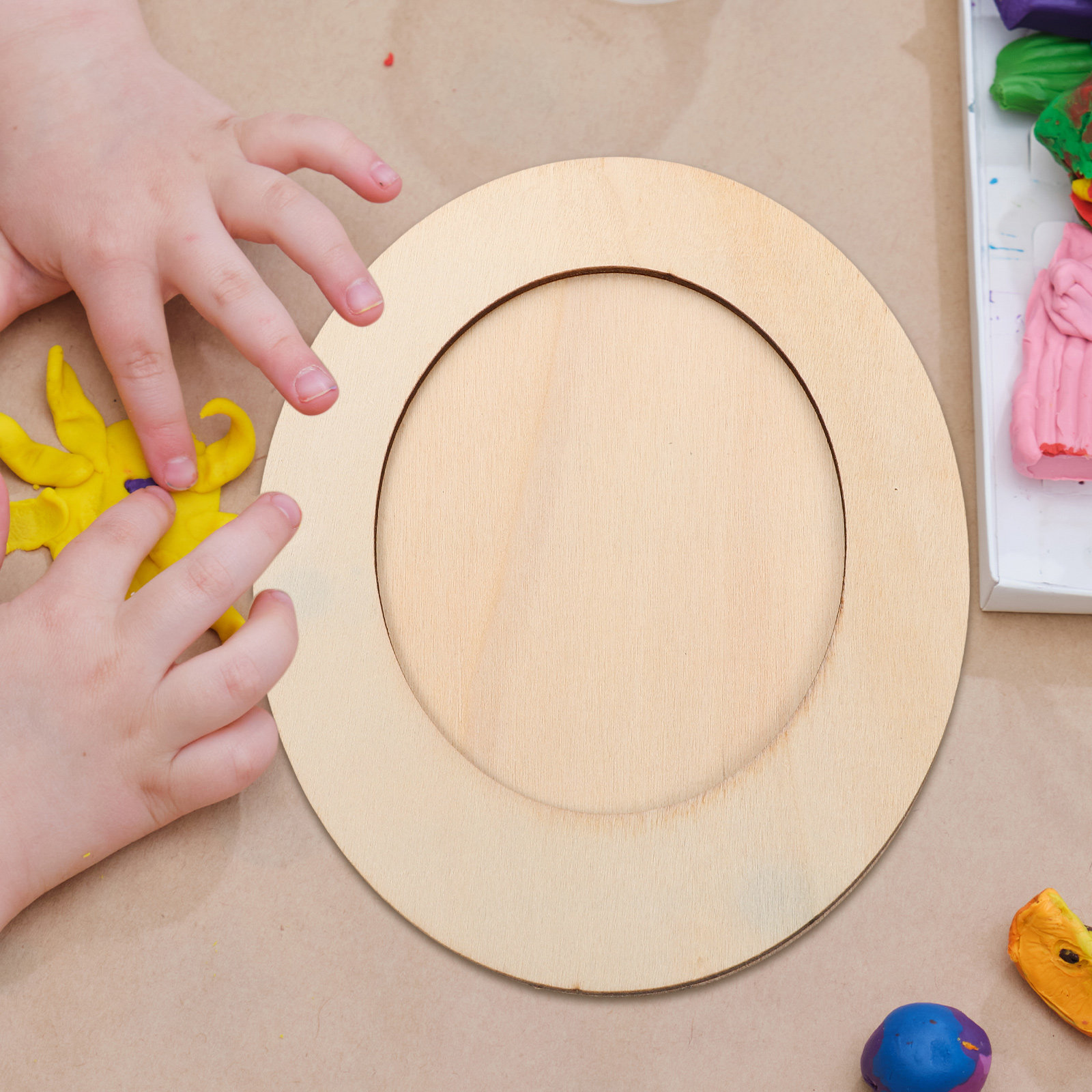 Unfinished Oval Wooden Picture - مراجعة Art Craft Activities For Preschoolers وسعره