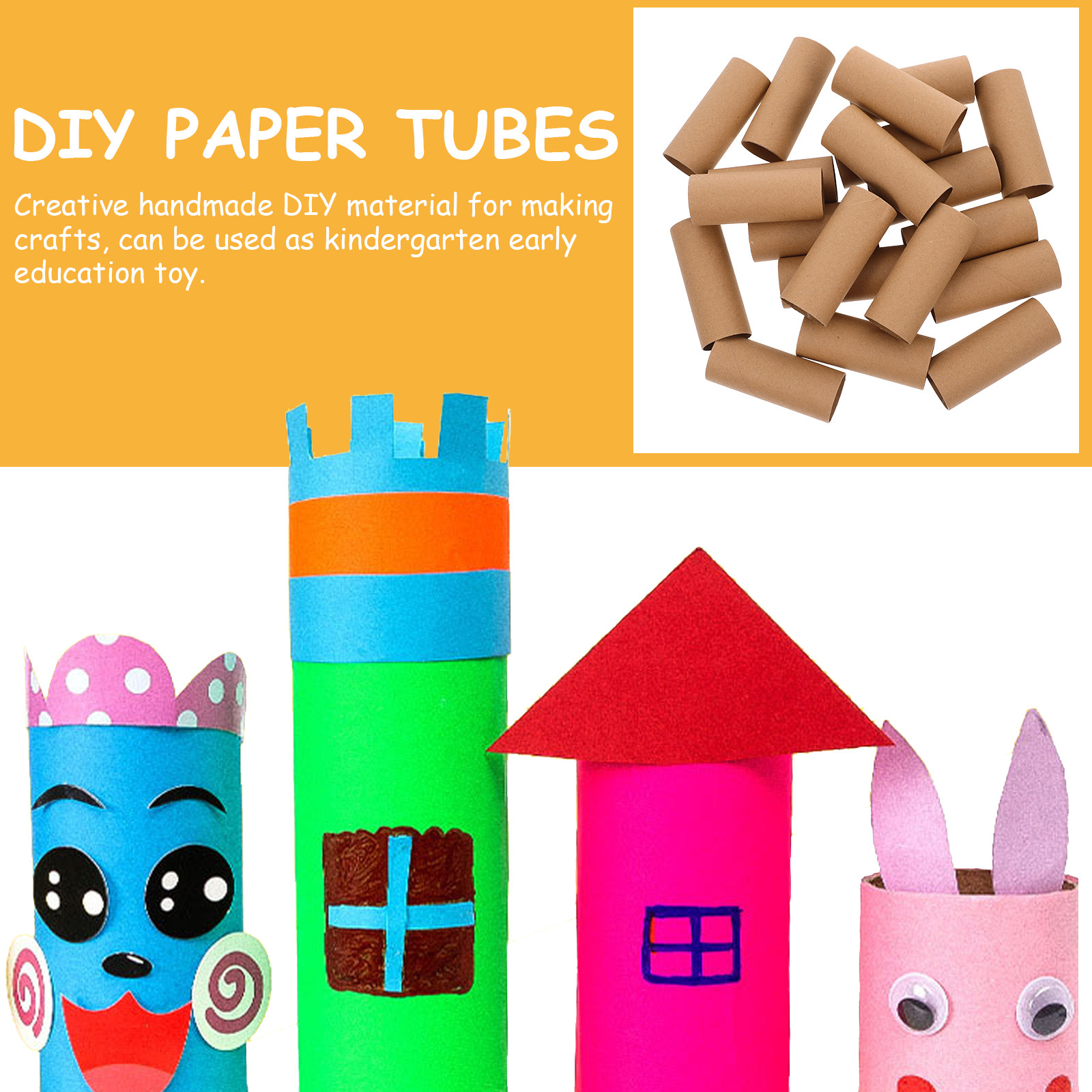 20Pcs DIY Paper Tubes Round Ca - مراجعة Art Craft Youtube وسعره
