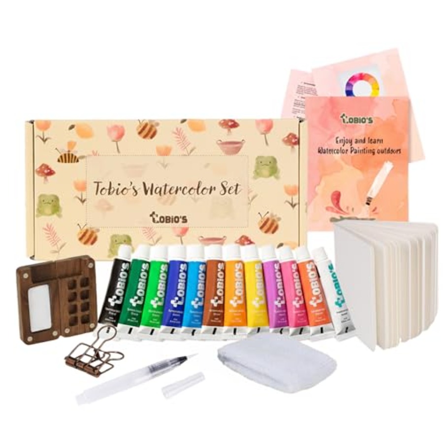 Original Mini Wooden Watercolo - مراجعة Art & Craft Paper Ideas وسعره