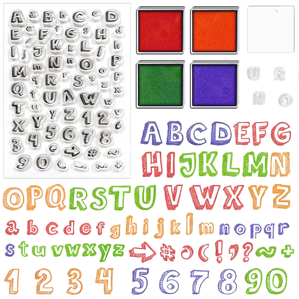Letters and Numbers Clear Stam - مراجعة Art Craft Activities For Preschoolers وسعره