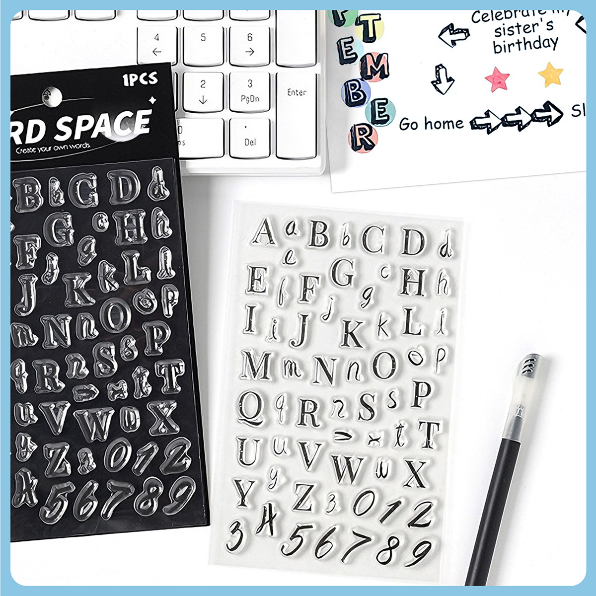 Letters and Numbers Clear Stam - مراجعة Art Craft Activities For Preschoolers وسعره