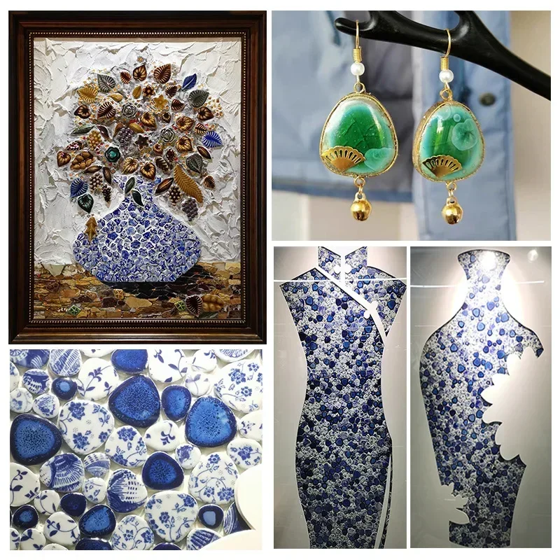 100g Oval Ceramic Mosaic Tiles - مراجعة Art Craft Hobbies وسعره