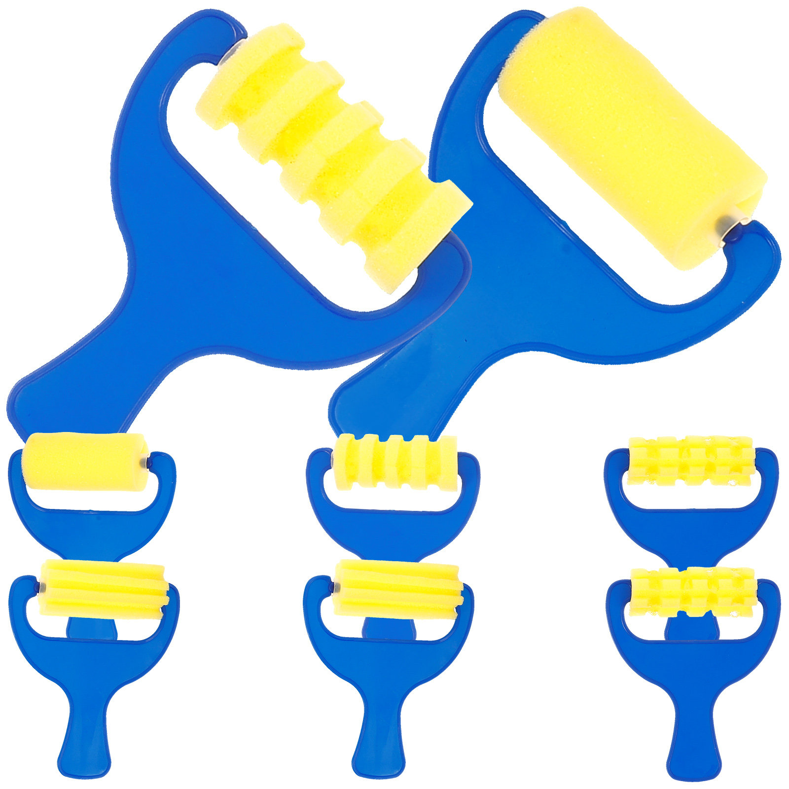 8Pcs Sponge Art Roller Brush S - مراجعة Art Craft Activities For Preschoolers وسعره