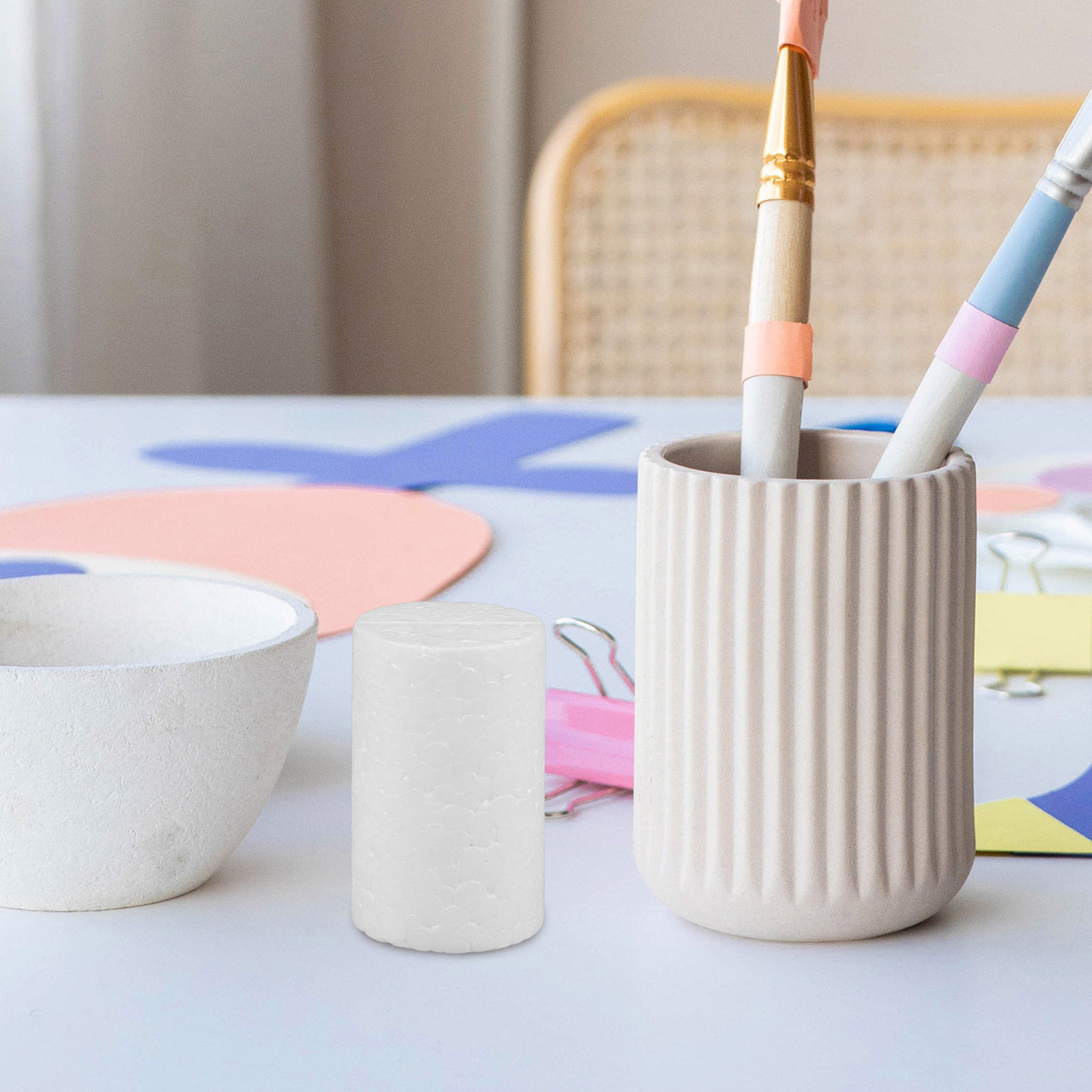 20Pcs White Polystyrene Foam C - مراجعة Art Craft Youtube وسعره