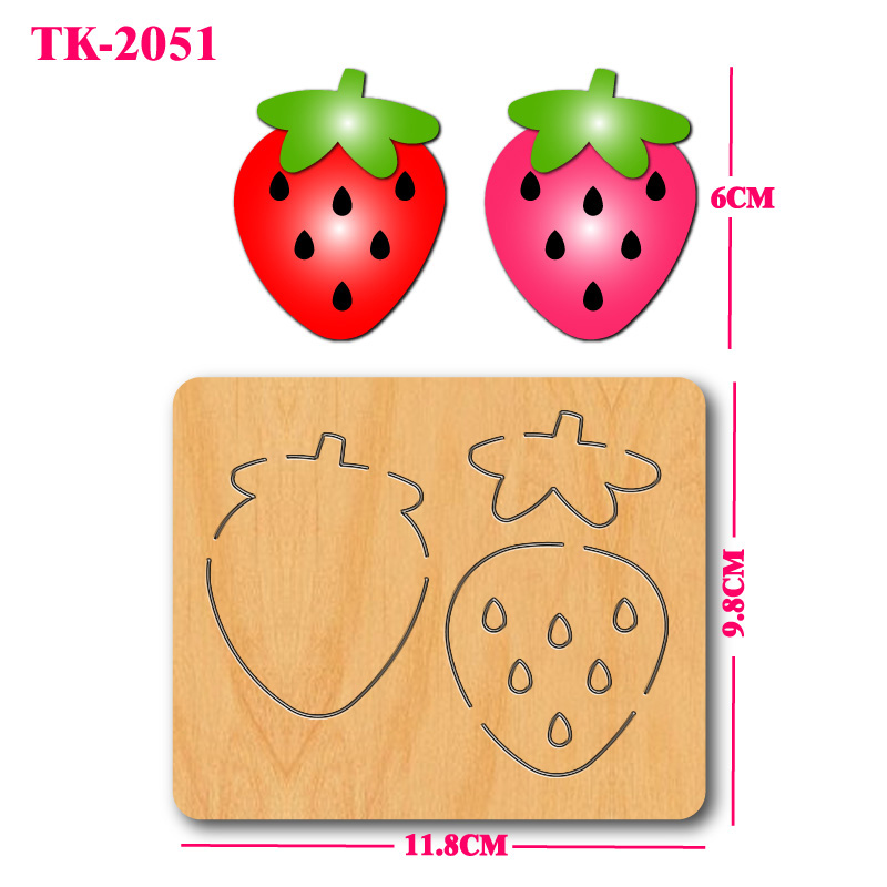 Strawberry wooden cutting mold - مراجعة Art And Craft Exclusives وسعره