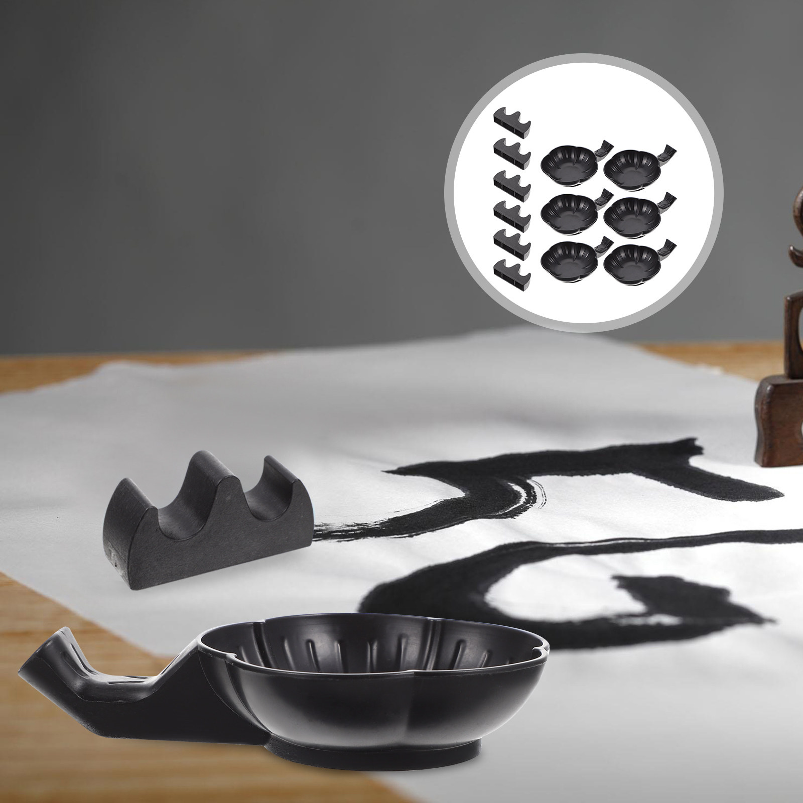 1Set Calligraphy Ink Dish Pen  - مراجعة Calligraphy Pen Set وسعره