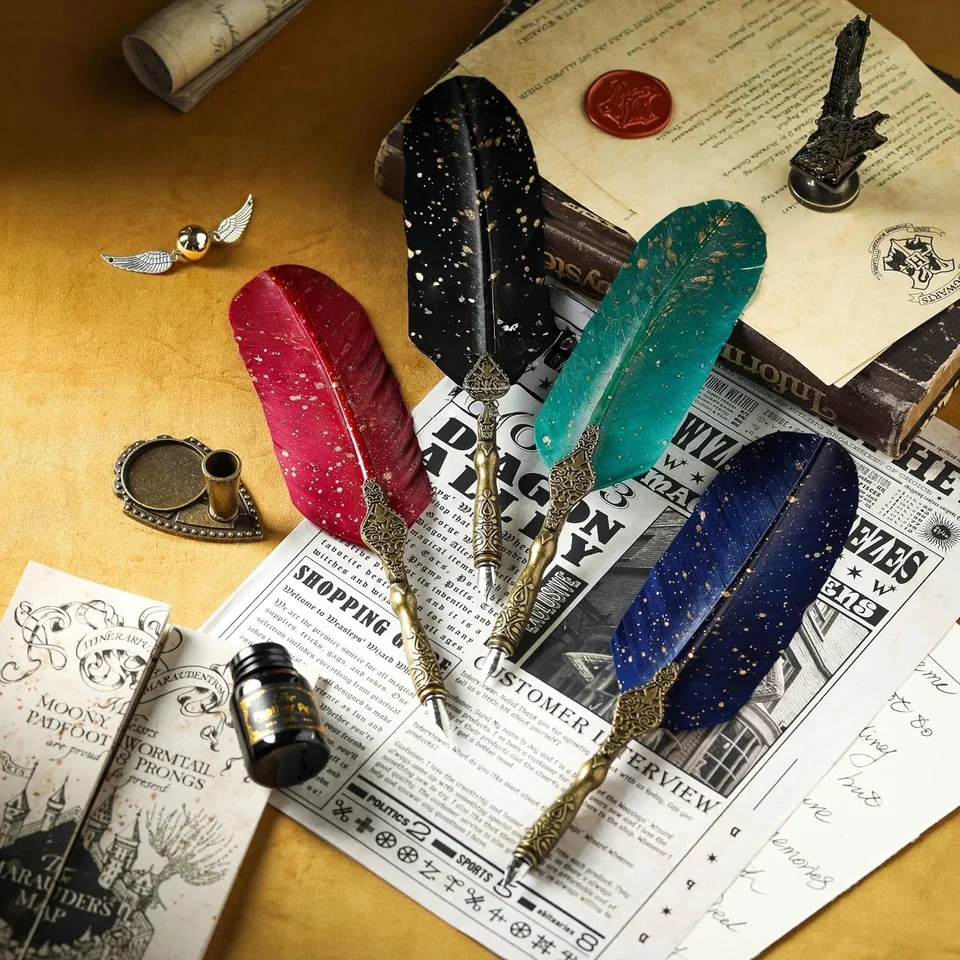 Premium vintage quill pen set, - مراجعة Calligraphy Pen Set وسعره