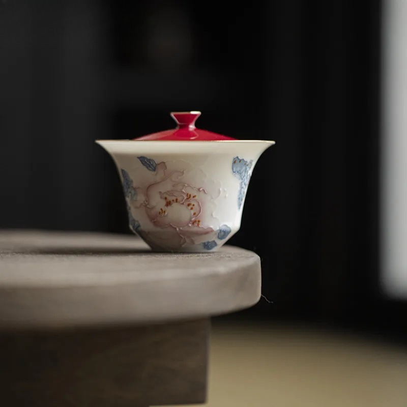 100ml Hand Drawn Peony Gaiwan  - مراجعة Art And Craft Exclusives وسعره