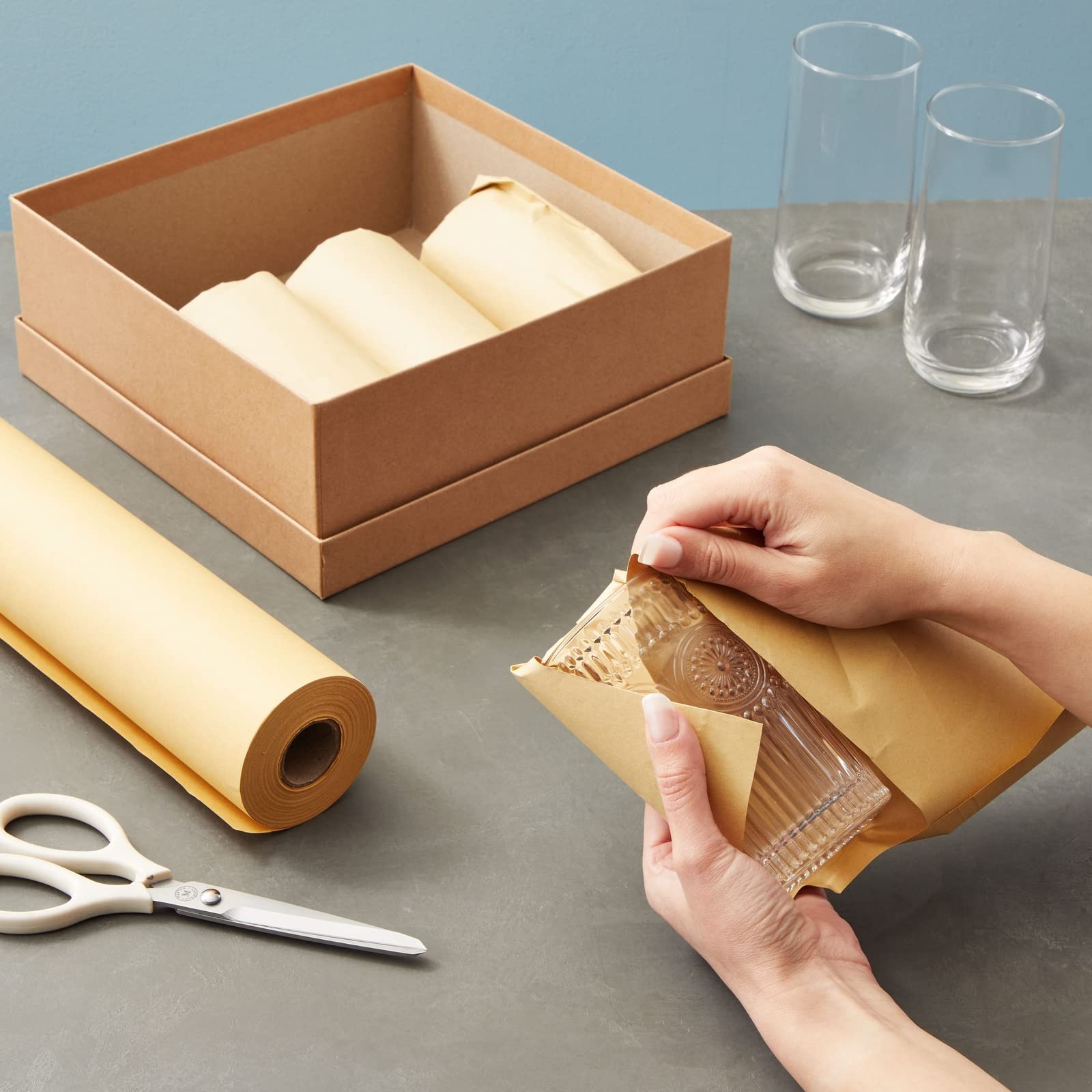 Kraft Paper Brown Ideal for Gi - مراجعة Art Craft Recycled Materials وسعره