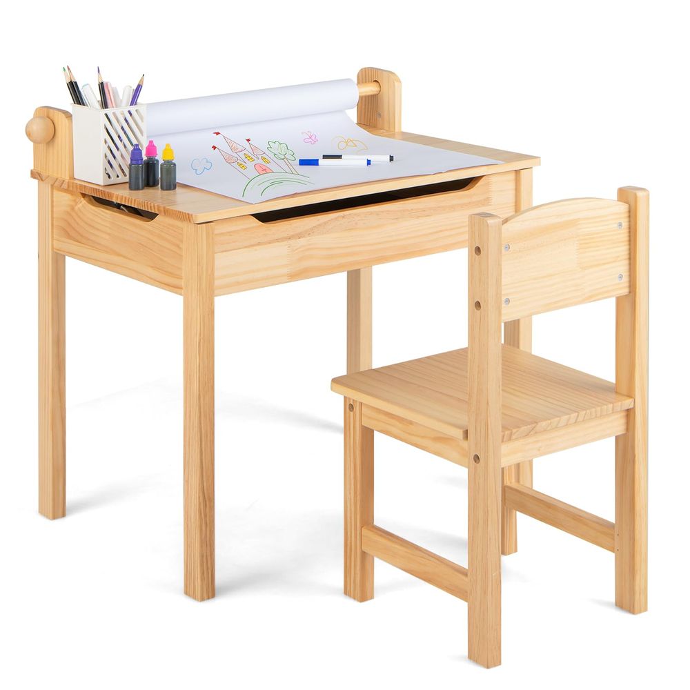 Kids Table and Chair Set, Flip - مراجعة Art Craft Toddler وسعره