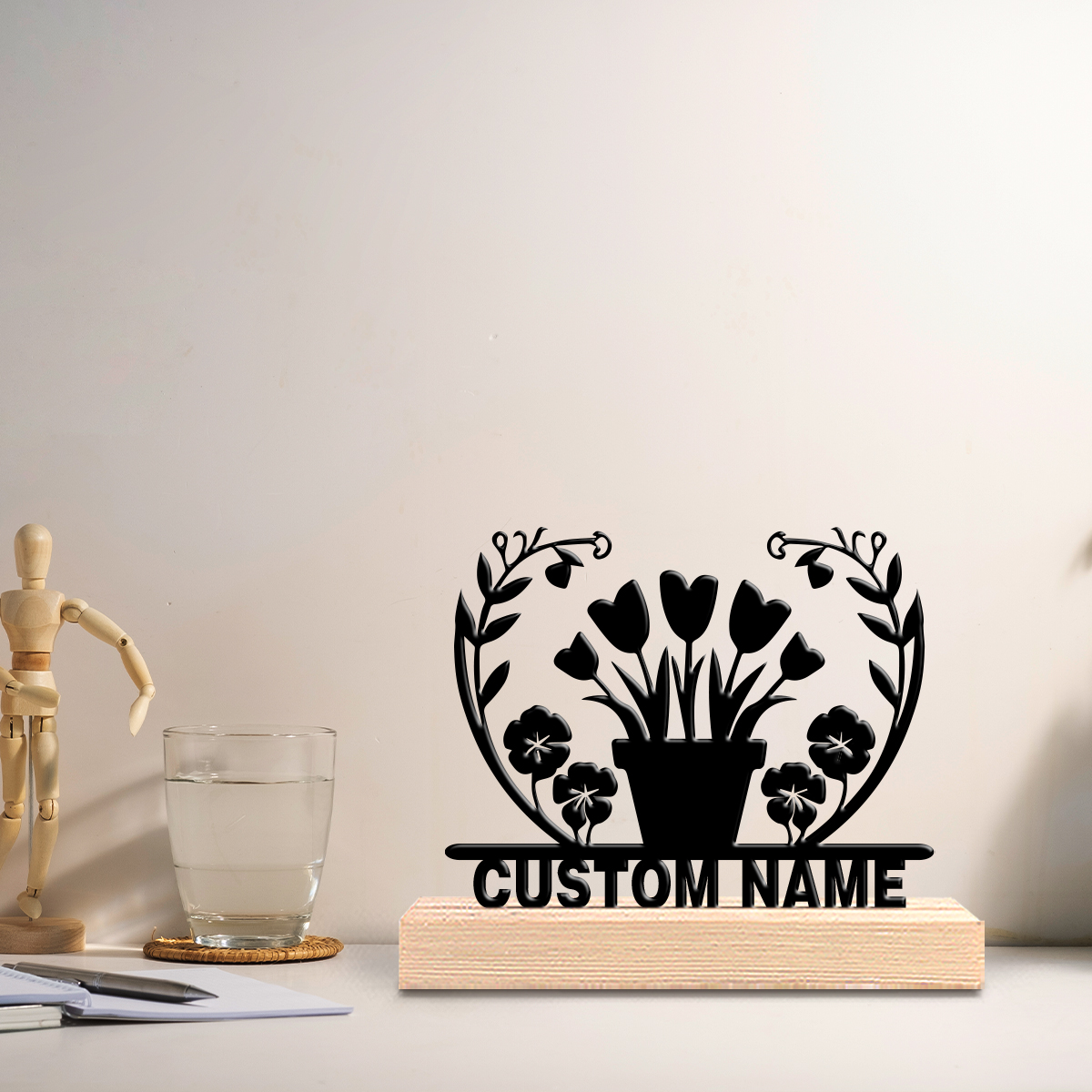 1pc flower grass Custom Text I - مراجعة Art Crafting وسعره
