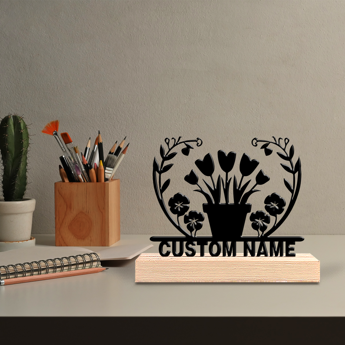 1pc flower grass Custom Text I - مراجعة Art Crafting وسعره