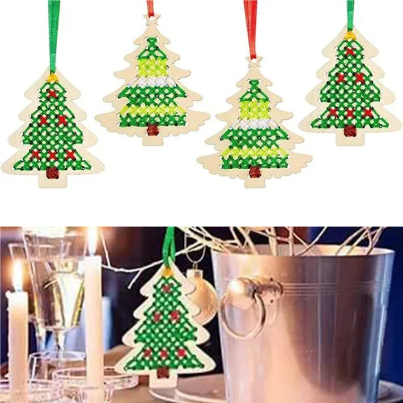 10Pcs New A Top Quality DIY Cr - مراجعة Art Craft Christmas Tree وسعره