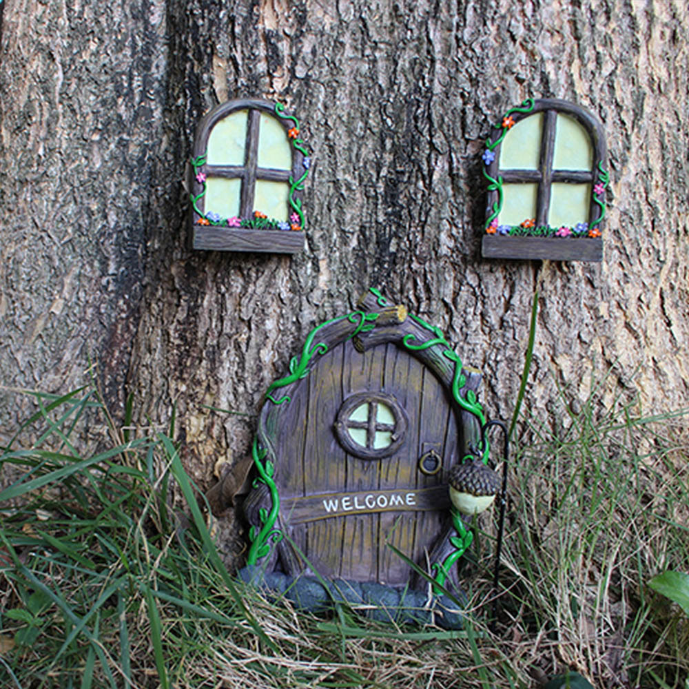 3pcs Tree Sculpture Garden Gno - مراجعة Art Craft Christmas Tree وسعره