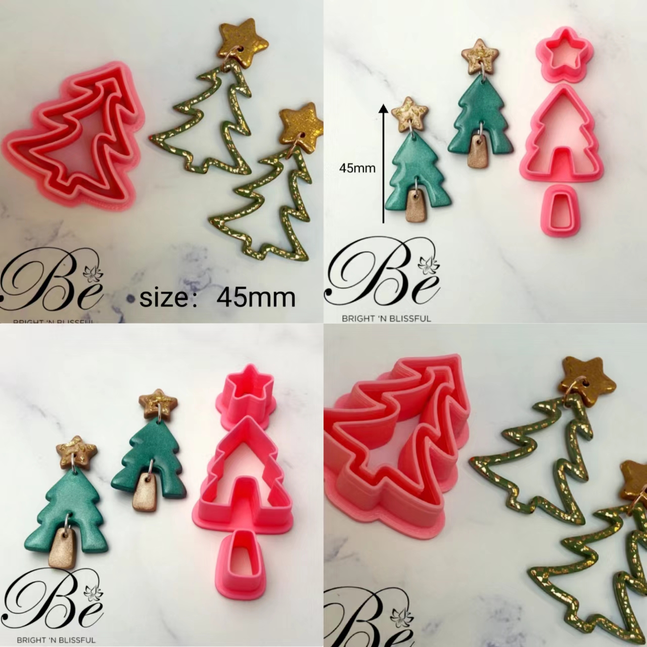 Clay Cutter Shape Christmas Tr - مراجعة Polymer Clay Set وسعره