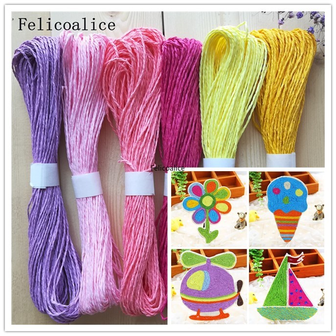 1pcs/lot 30M Rafi Grass Rope D - مراجعة Art Craft Toddler وسعره