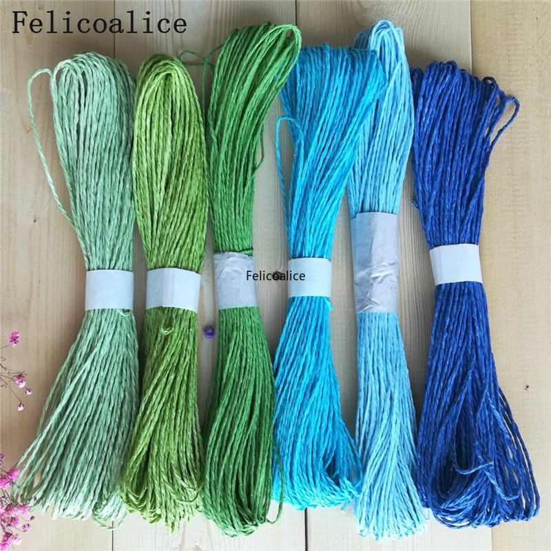 1pcs/lot 30M Rafi Grass Rope D - مراجعة Art Craft Toddler وسعره