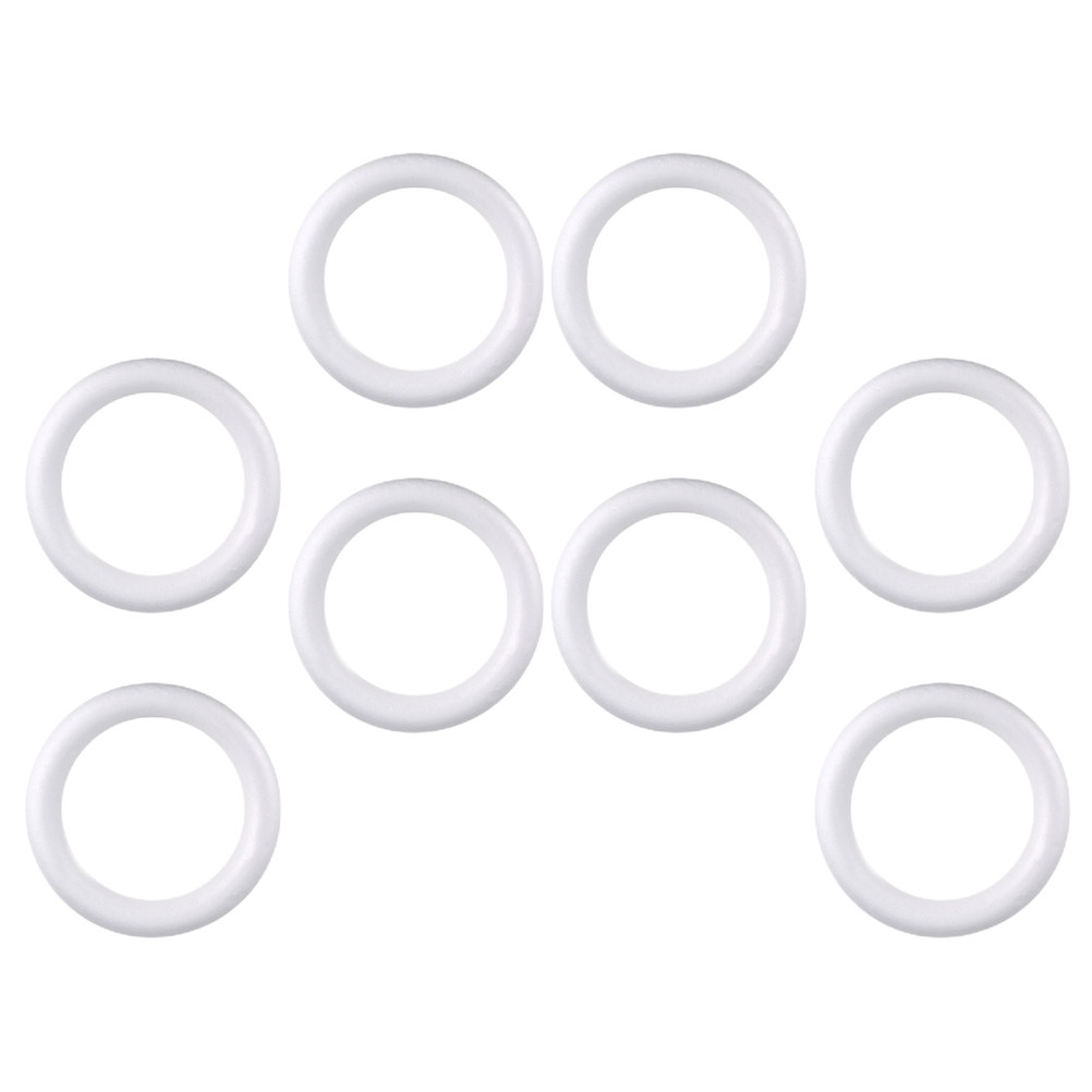 8Pcs DIY Wreath Foam Rings Whi - مراجعة Art Craft Class وسعره