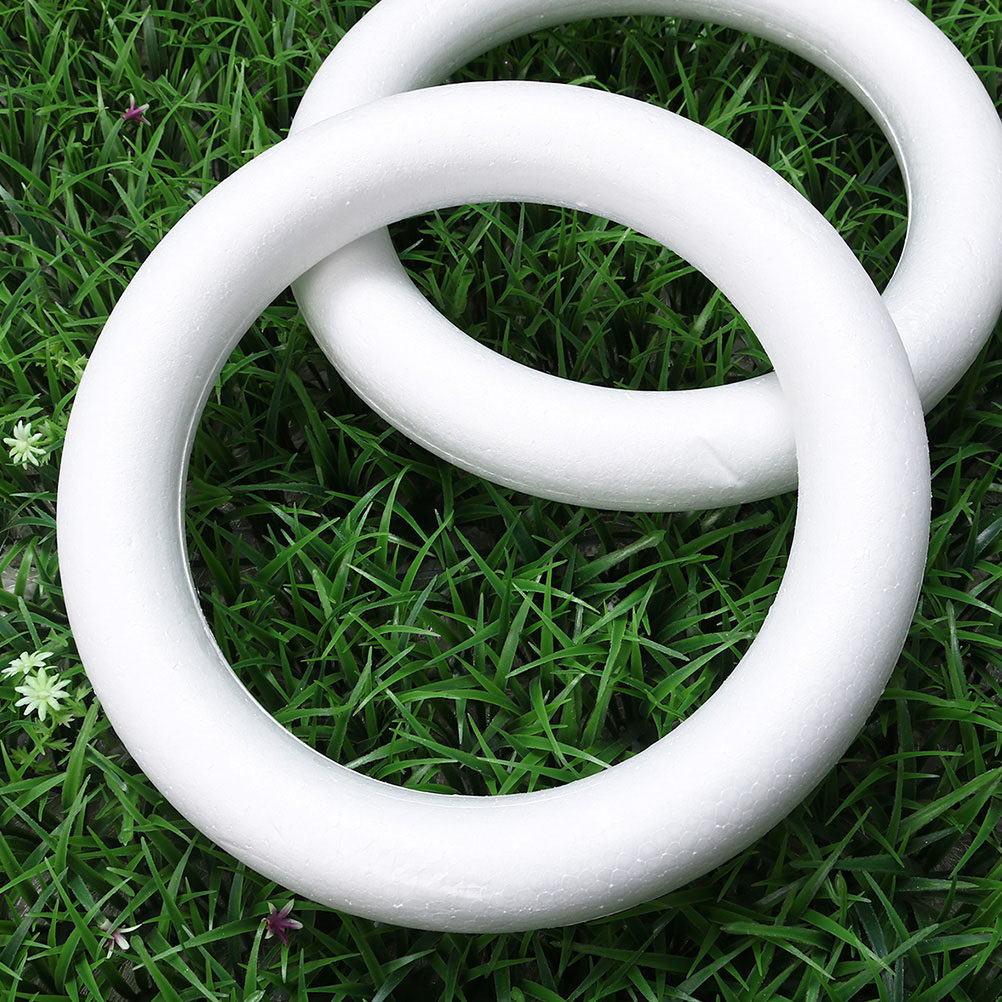 8Pcs DIY Wreath Foam Rings Whi - مراجعة Art Craft Class وسعره