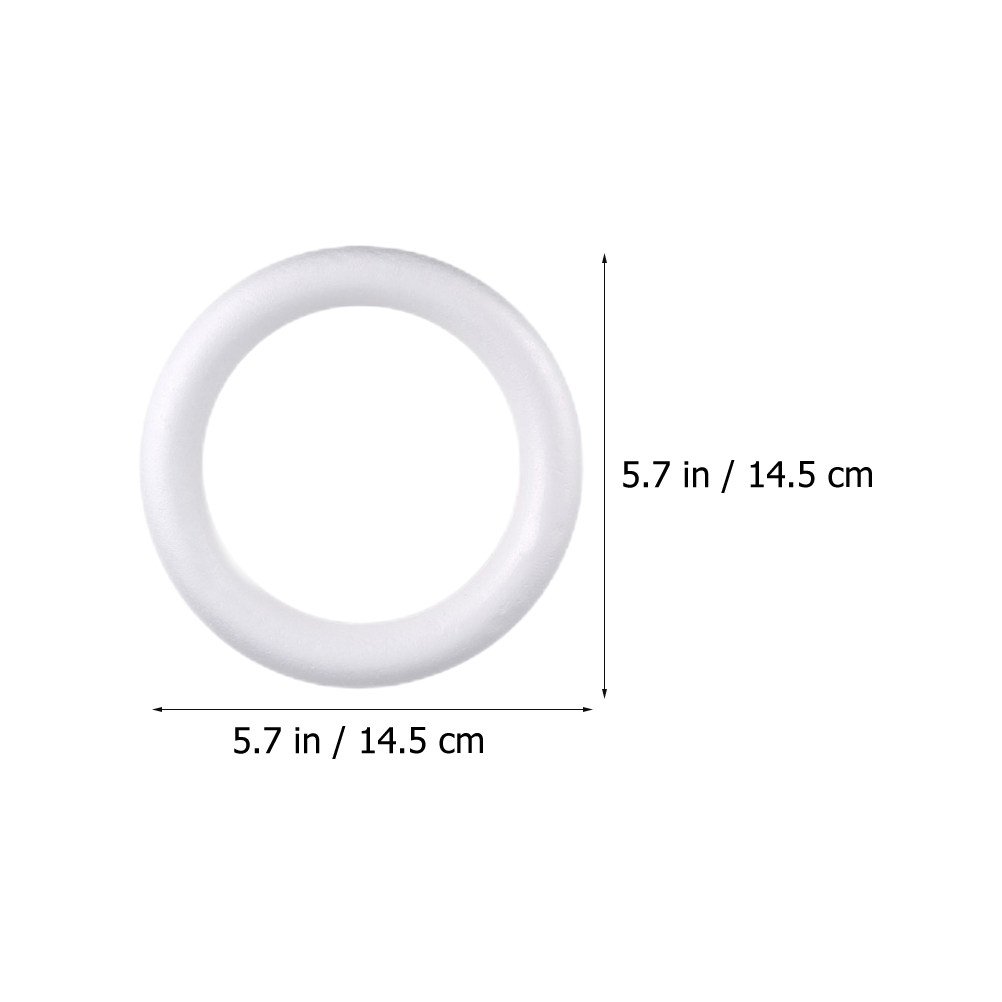 8Pcs DIY Wreath Foam Rings Whi - مراجعة Art Craft Class وسعره