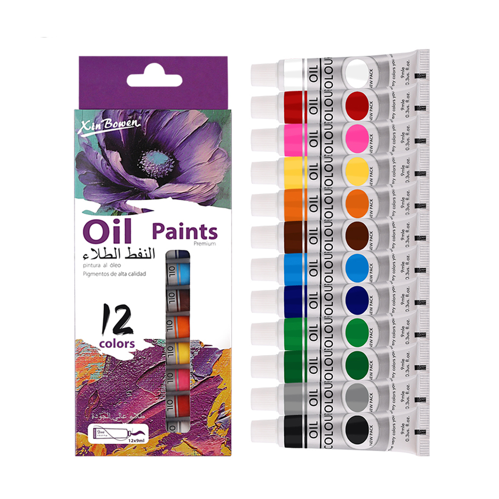 12 Color Oil Paints Set 9ml Tu - مراجعة Art Craft Youtube وسعره