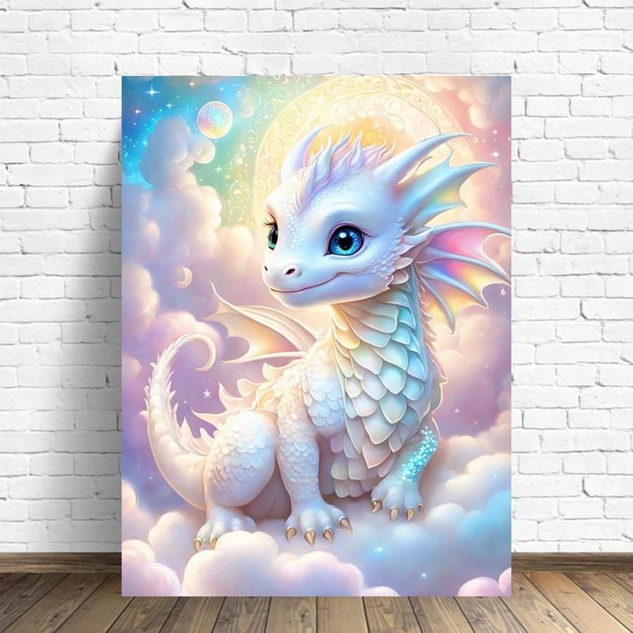 Cute Baby Dragon Animal 5D DIY - مراجعة Art Craft Toddler وسعره