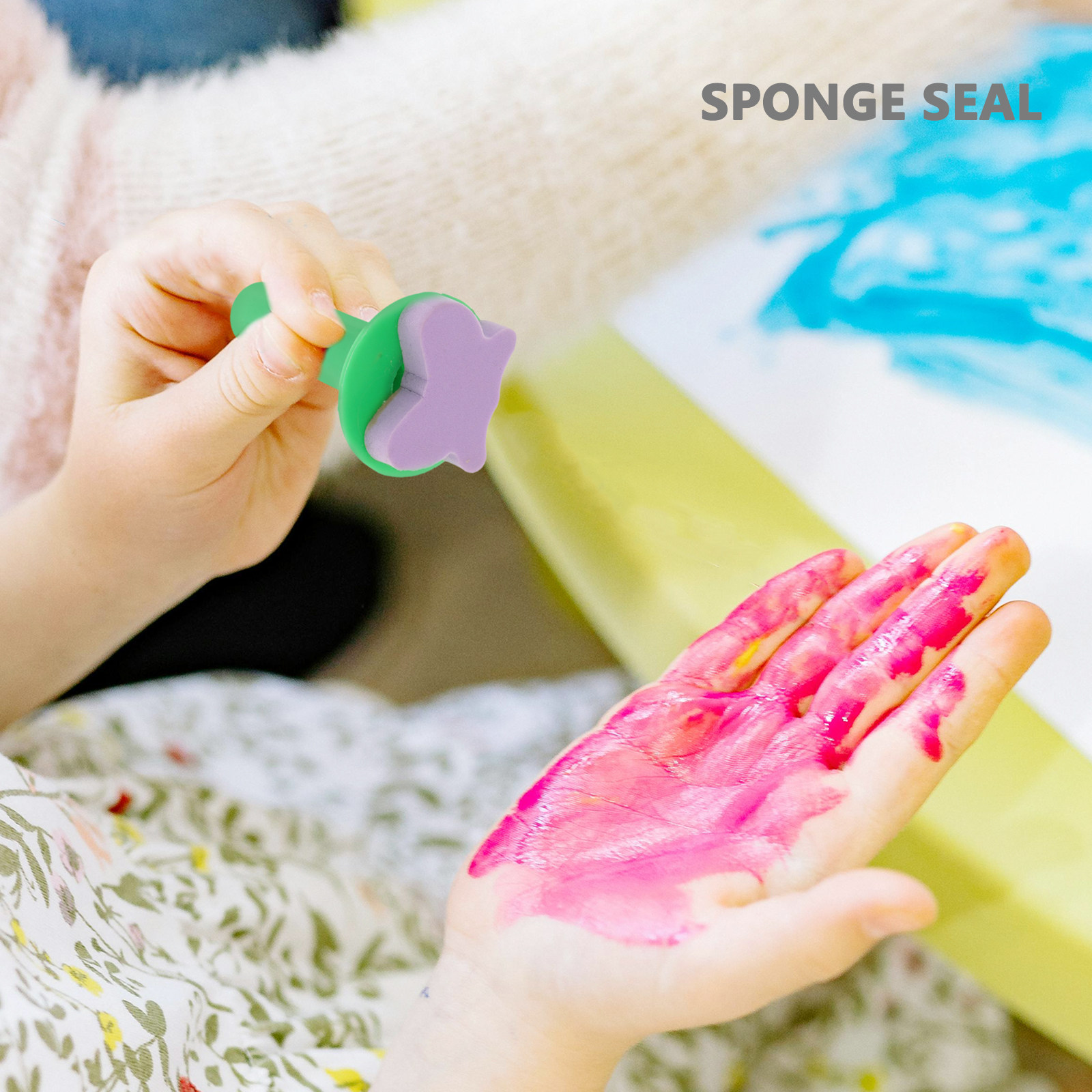6Pcs Sponge Painting Stamps fo - مراجعة Art Craft Toddler وسعره
