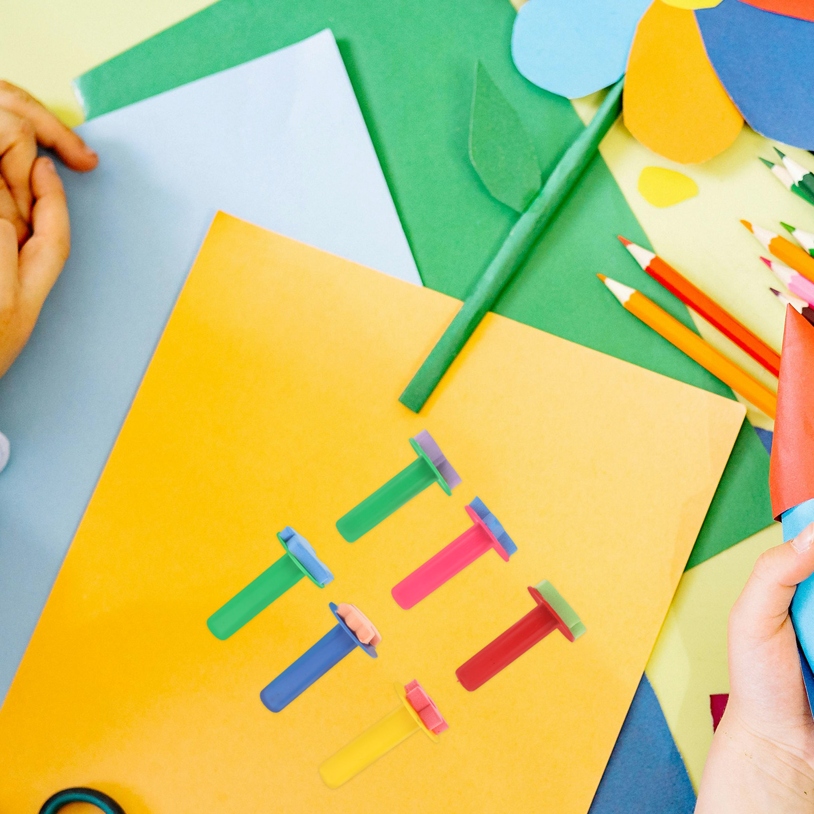 6Pcs Sponge Painting Stamps fo - مراجعة Art Craft Toddler وسعره