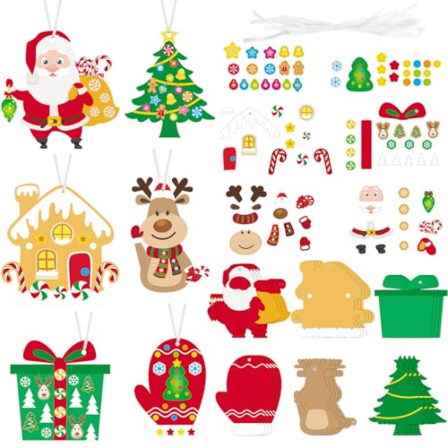 Sets Christmas Craft Kit for T - مراجعة Art Craft Christmas Tree وسعره