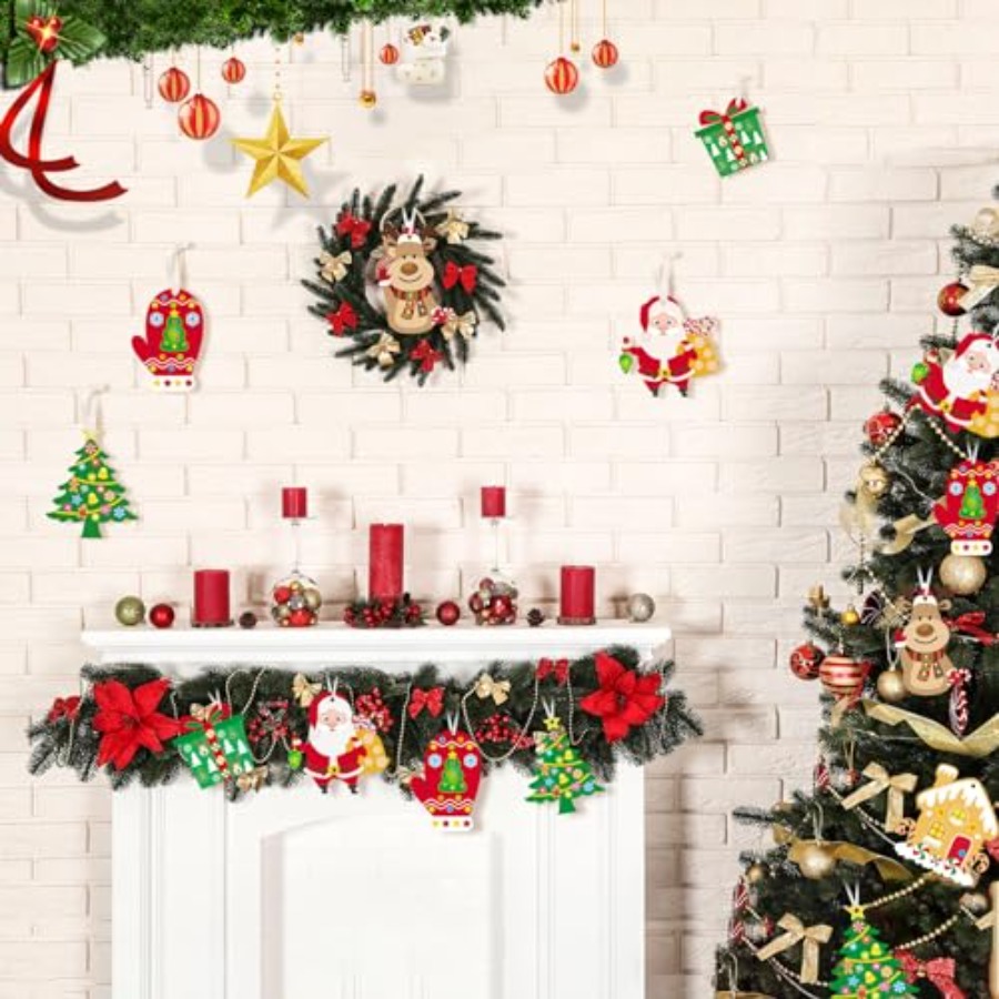 Sets Christmas Craft Kit for T - مراجعة Art Craft Christmas Tree وسعره