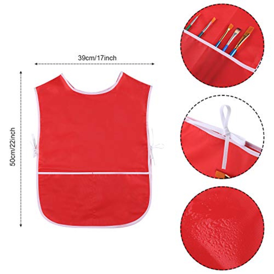 4 Pieces Art Smock for Waterpr - مراجعة Art Craft Toddler وسعره