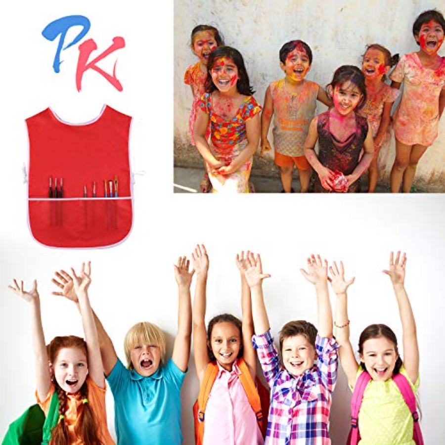 4 Pieces Art Smock for Waterpr - مراجعة Art Craft Toddler وسعره