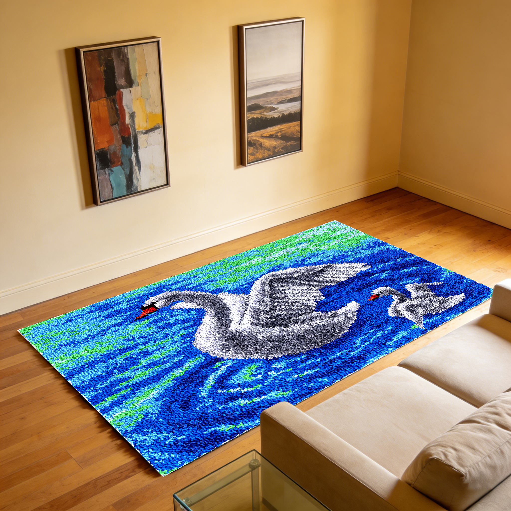 carpet embroidery set diy larg - مراجعة Art Craft Hobbies وسعره