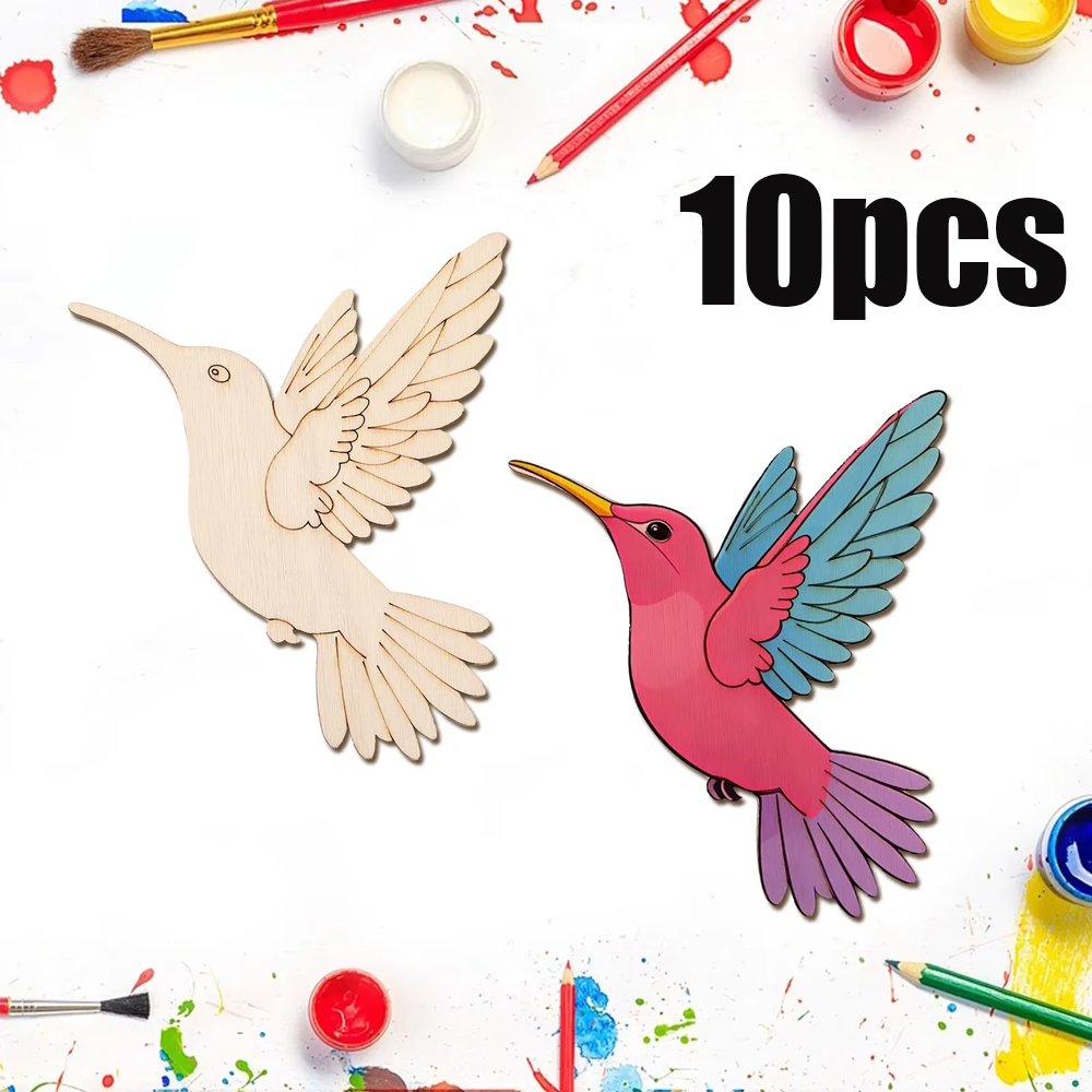 10pcs Unfinished Wood Animal B - مراجعة Art & Craft Paper Ideas وسعره