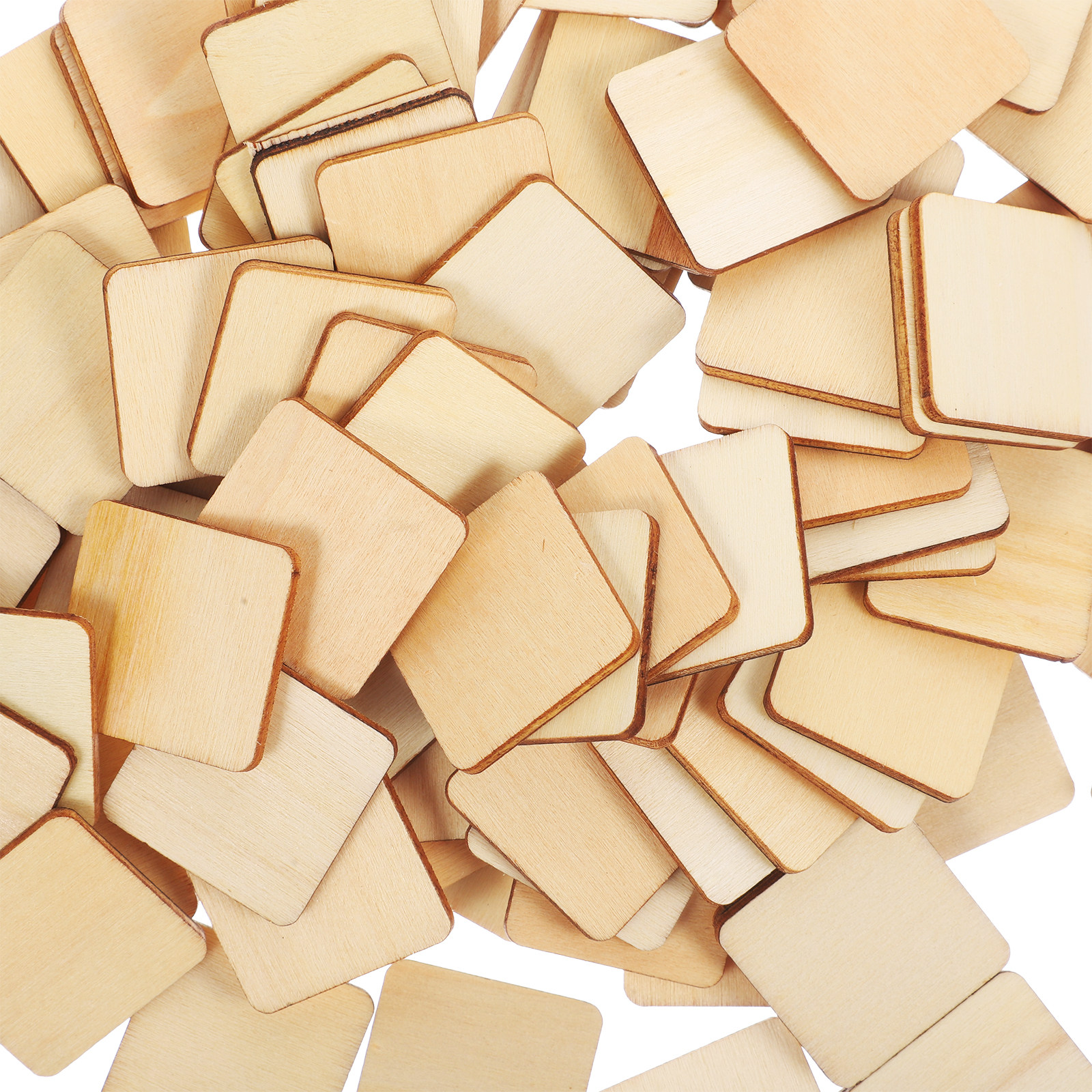 100Pcs Unfinished Wood Blocks  - مراجعة Art Craft Class وسعره