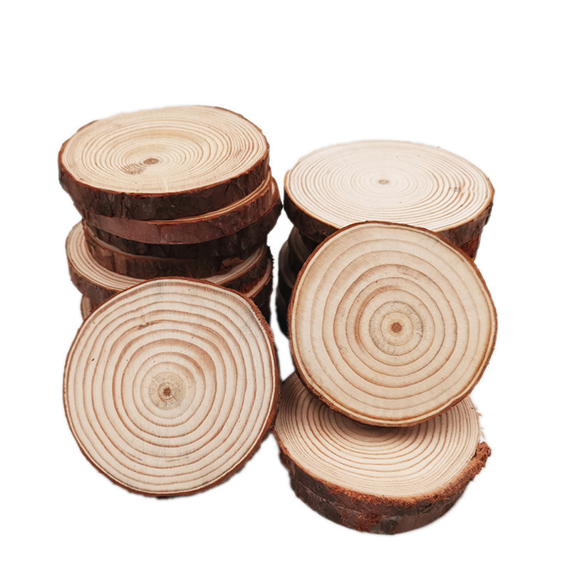 Unfinished Wood Slices Discs C - مراجعة Art Craft Christmas Tree وسعره