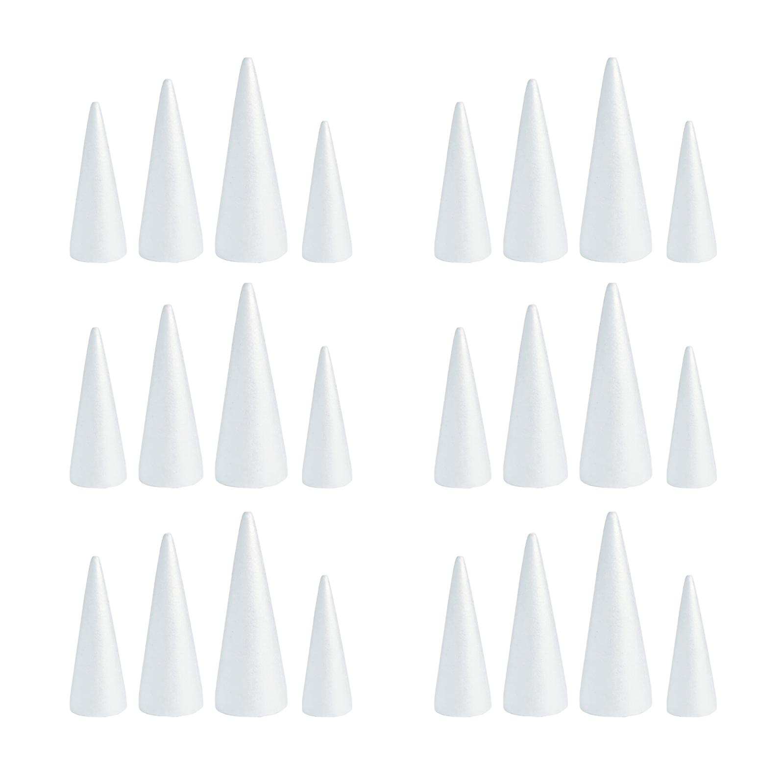 White Crafts Foam Cones for DI - مراجعة Art Craft Christmas Tree وسعره