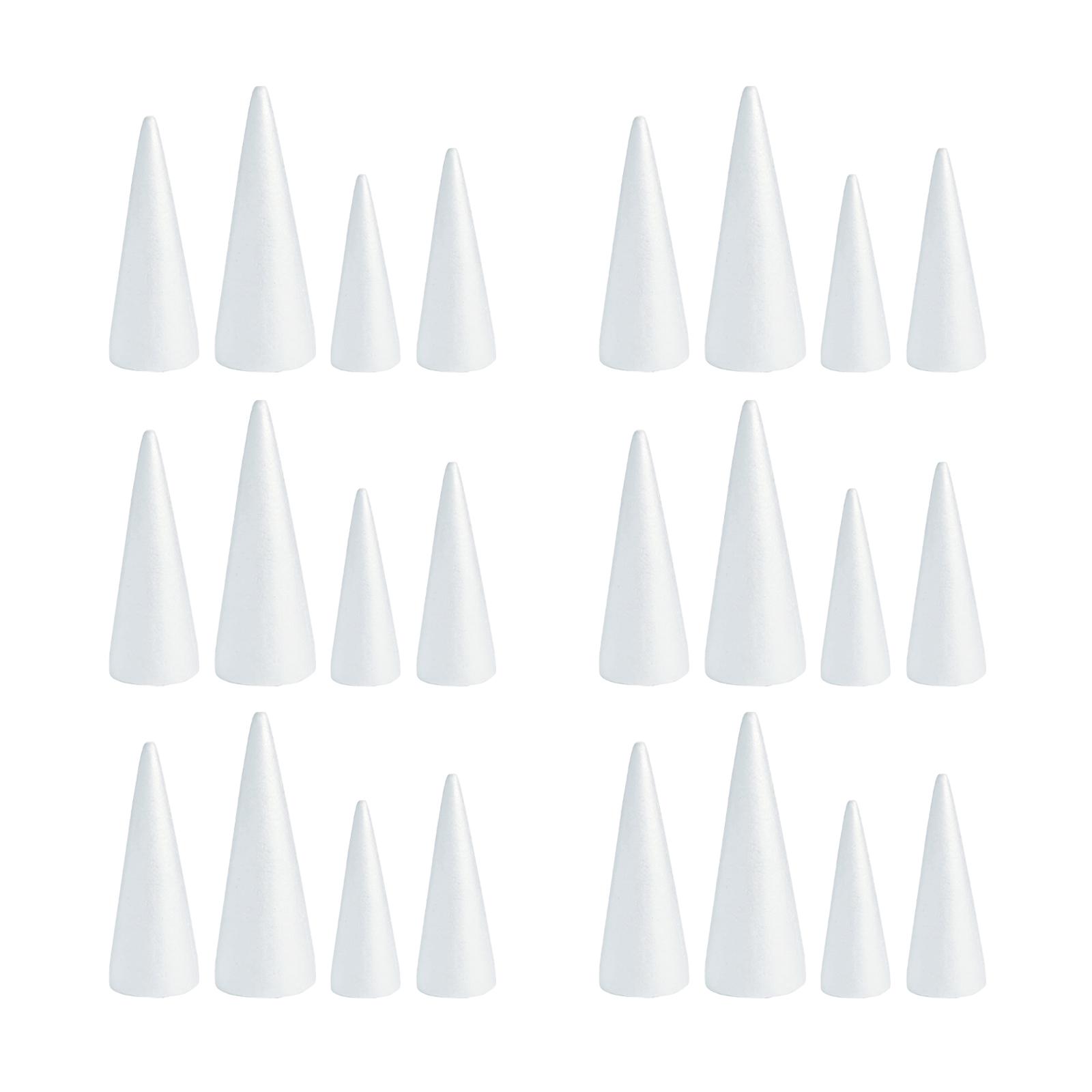 White Crafts Foam Cones for DI - مراجعة Art Craft Christmas Tree وسعره