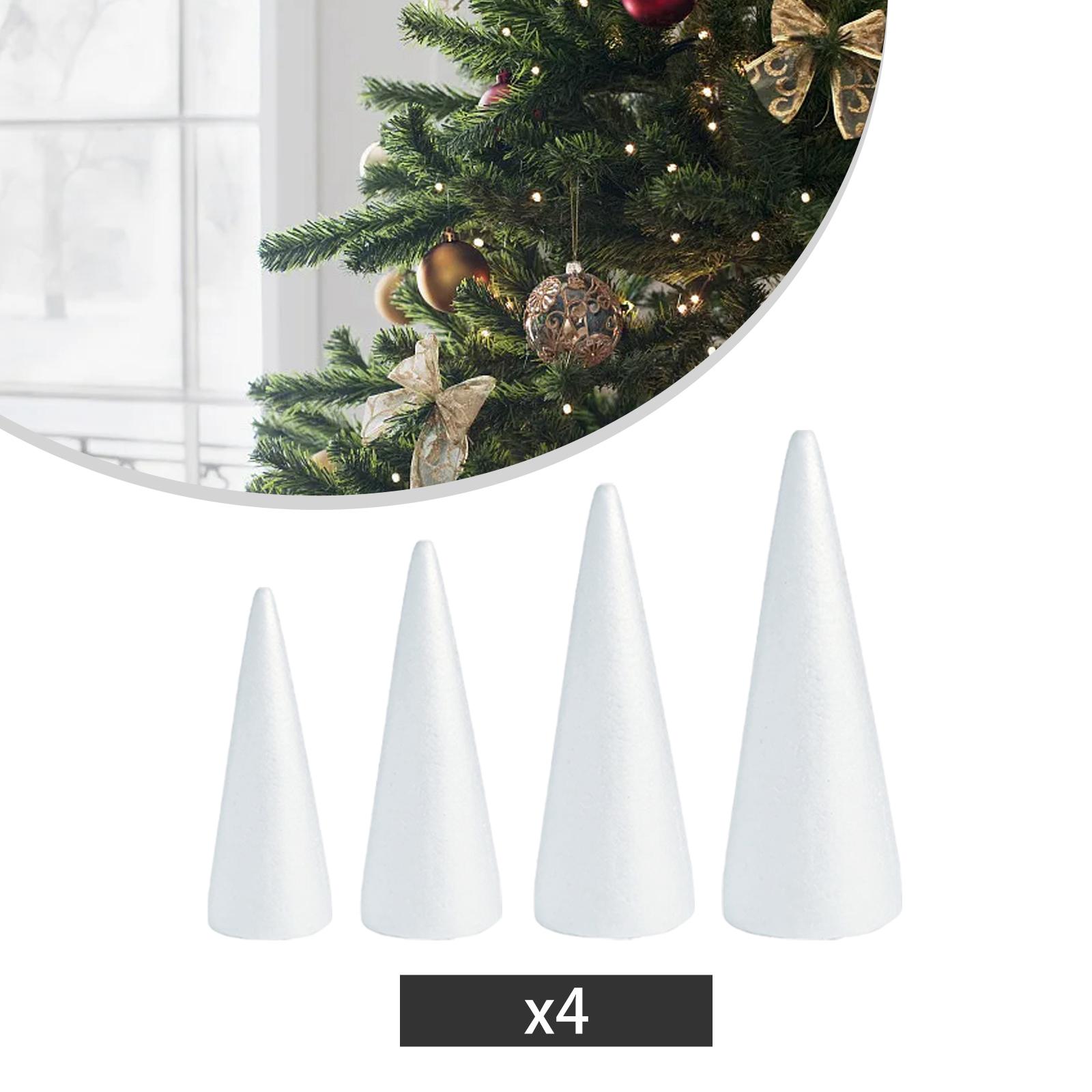 White Crafts Foam Cones for DI - مراجعة Art Craft Christmas Tree وسعره