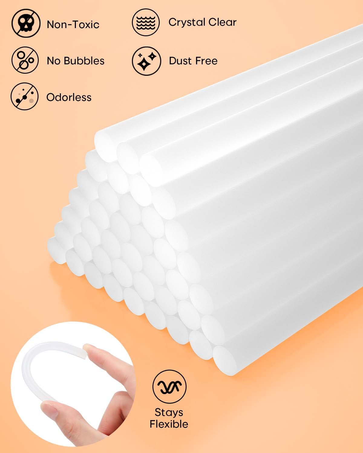 Full Size Hot Glue Sticks 0.43 - مراجعة Art X Craft وسعره