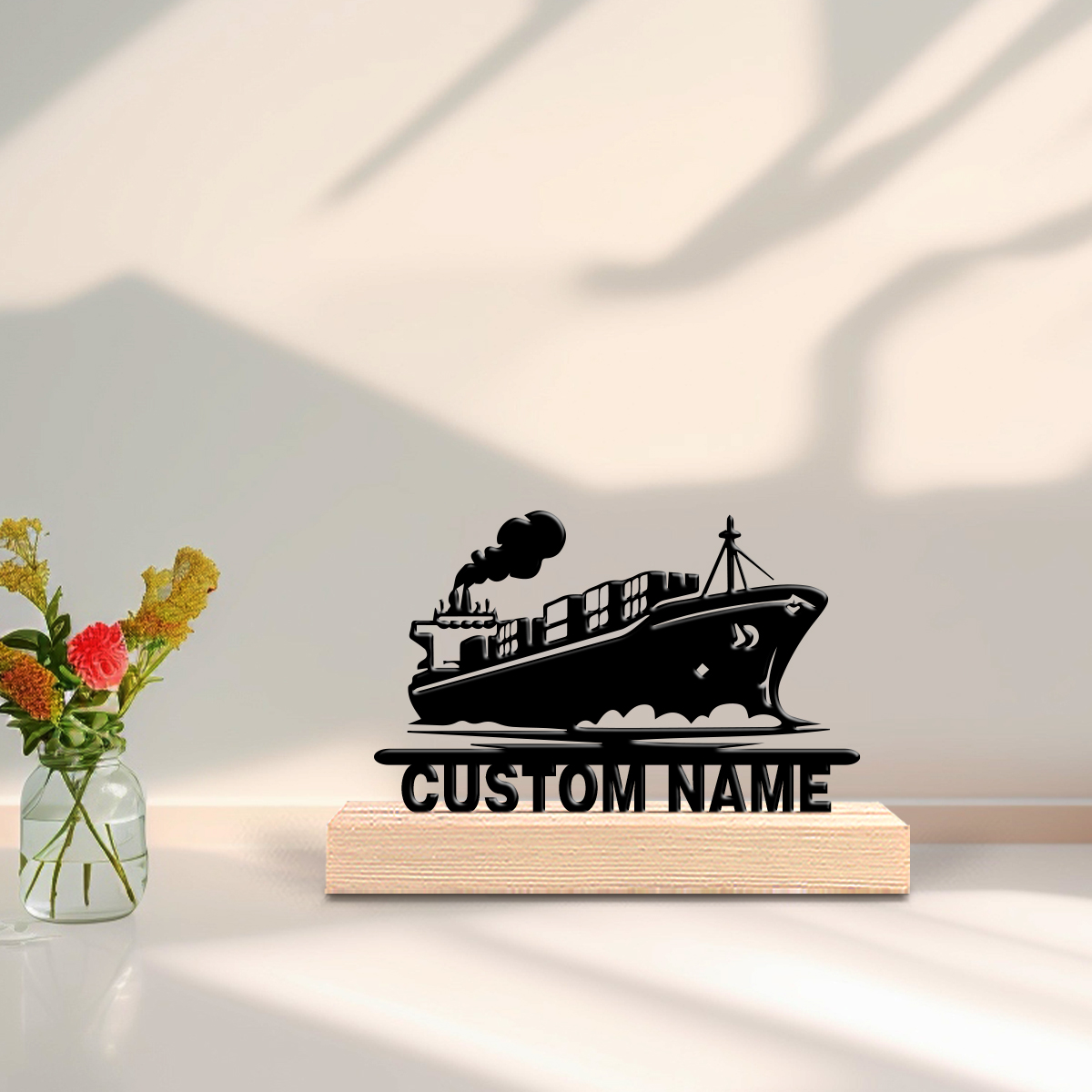 1pc new boat Custom Text Tin S - مراجعة Art Crafting وسعره