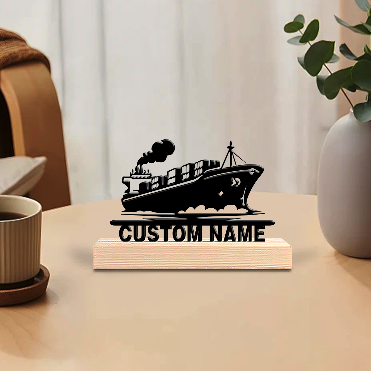1pc new boat Custom Text Tin S - مراجعة Art Crafting وسعره