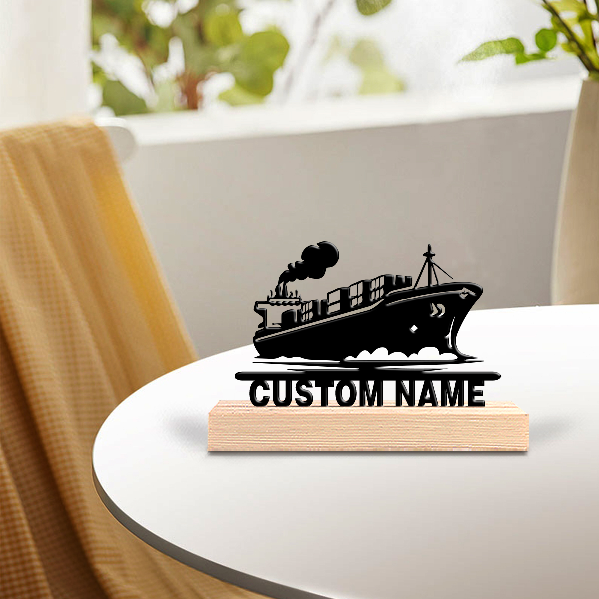 1pc new boat Custom Text Tin S - مراجعة Art Crafting وسعره