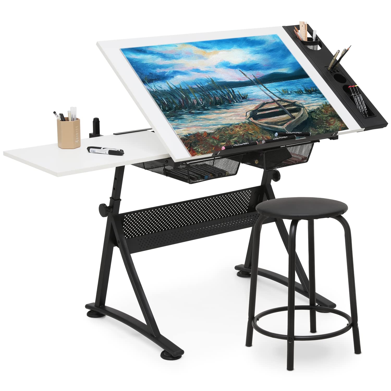 Art Deco Drafting Table, Heigh - مراجعة Art & Craft Paper Ideas وسعره