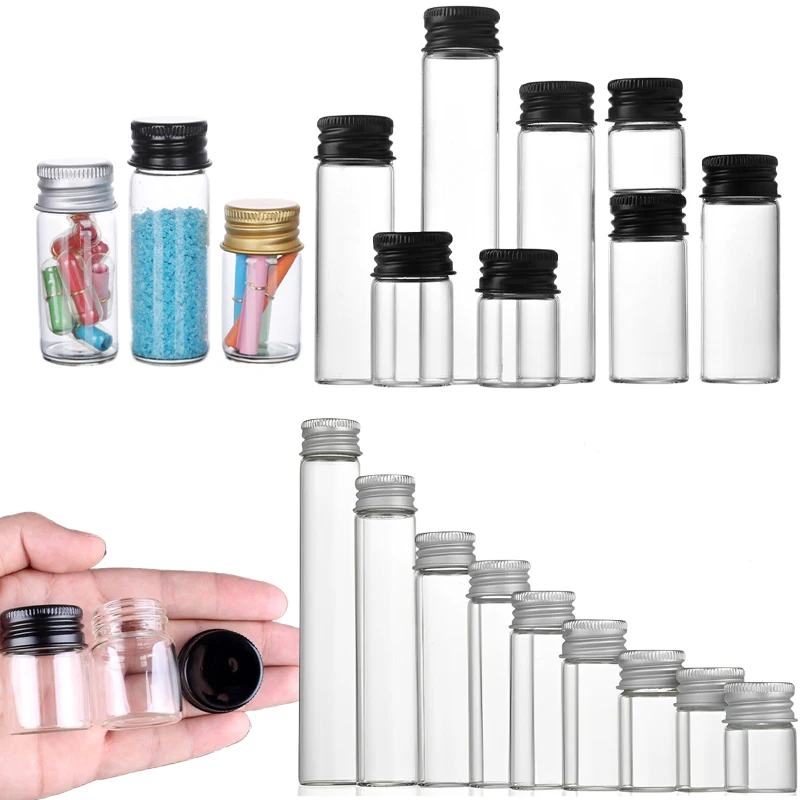 50PCS 5ML-100ML Mini Glass Tes - مراجعة Art Craft Youtube وسعره