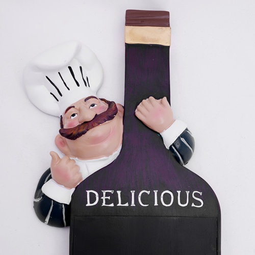 Chef and Fish Figurine Message - مراجعة Art Craft Bakery وسعره