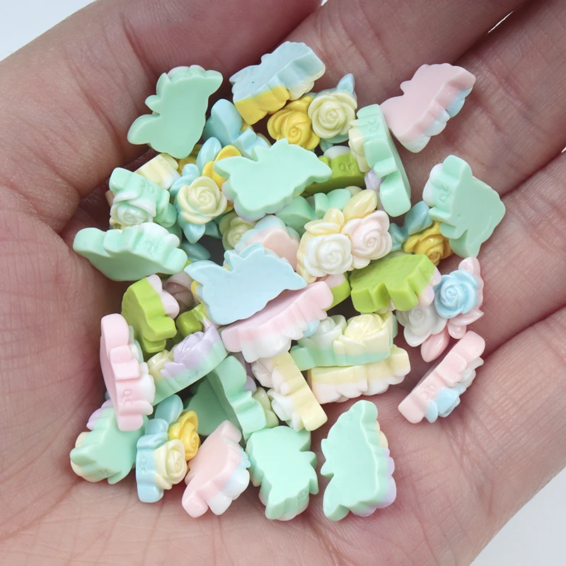30/300pcs Mini Flowers Resin P - مراجعة Art Craft Toddler وسعره
