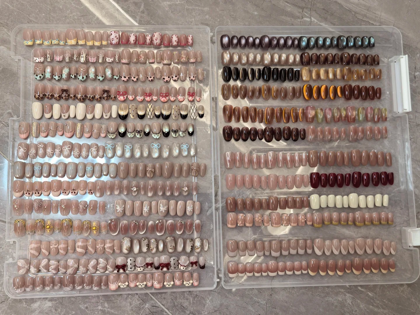 1Box Fake Nail Organizer Holde - مراجعة Art Craft Display وسعره