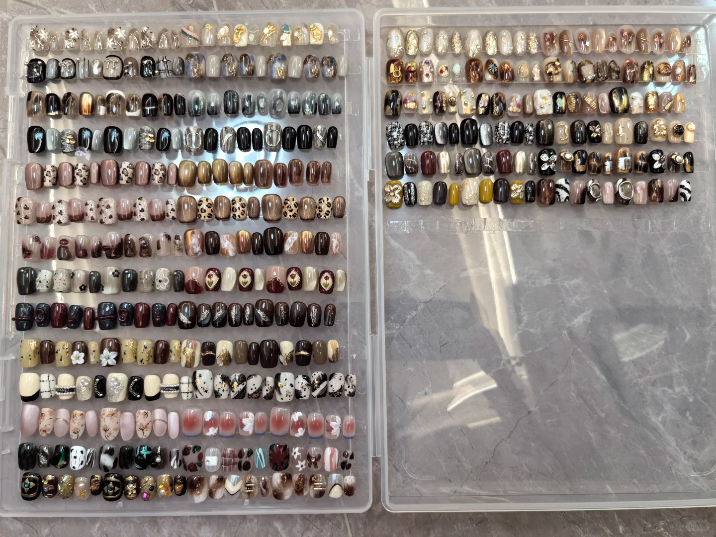1Box Fake Nail Organizer Holde - مراجعة Art Craft Display وسعره